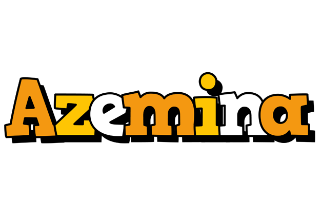 Azemina cartoon logo