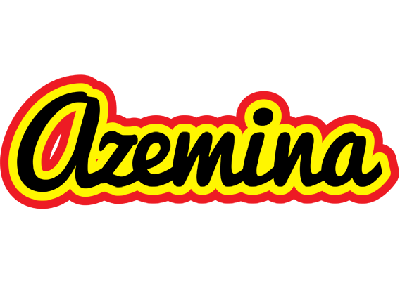 Azemina flaming logo