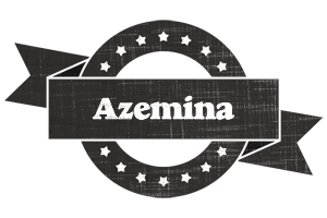 Azemina grunge logo