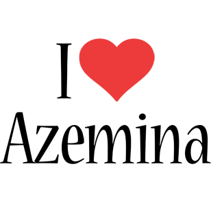 Azemina i-love logo