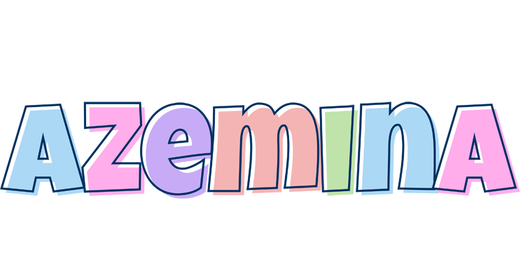 Azemina pastel logo