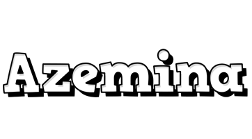 Azemina snowing logo