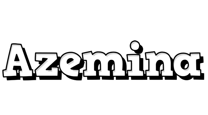 Azemina snowing logo