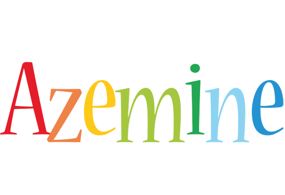 Azemine birthday logo