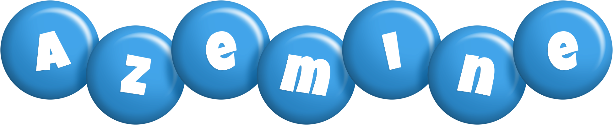 Azemine candy-blue logo