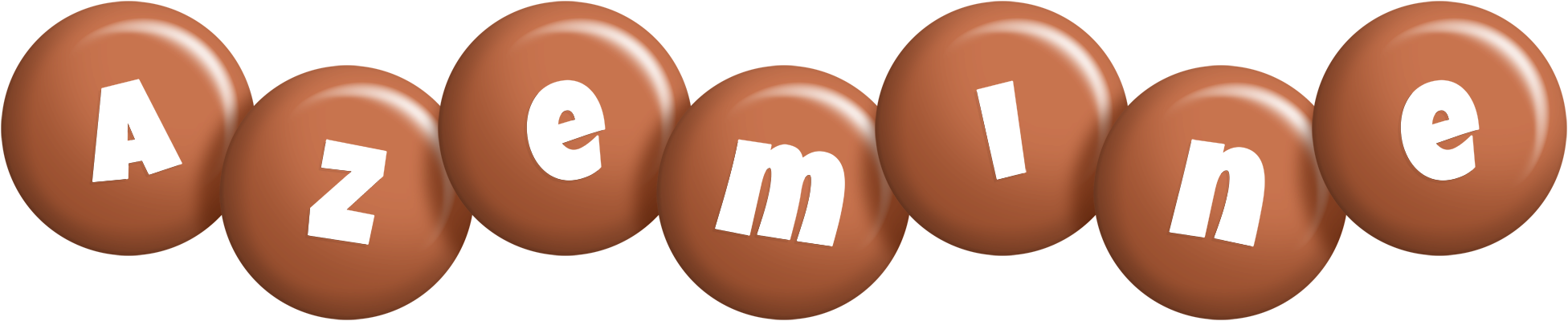 Azemine candy-brown logo