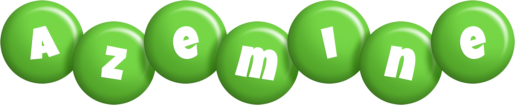 Azemine candy-green logo
