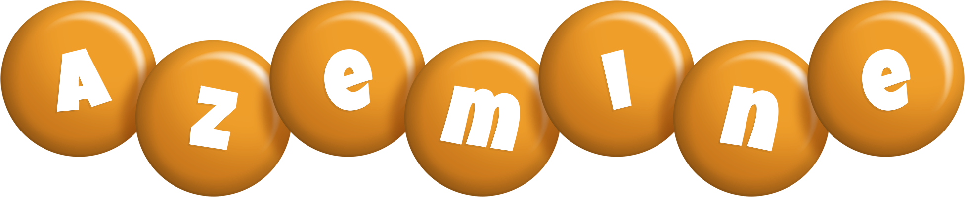 Azemine candy-orange logo