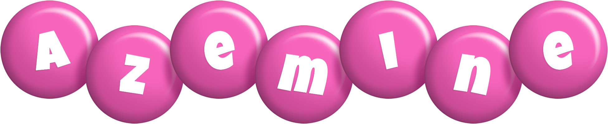Azemine candy-pink logo