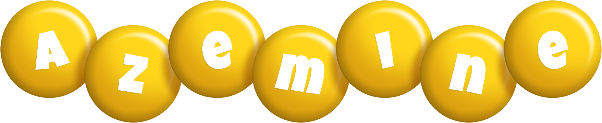 Azemine candy-yellow logo