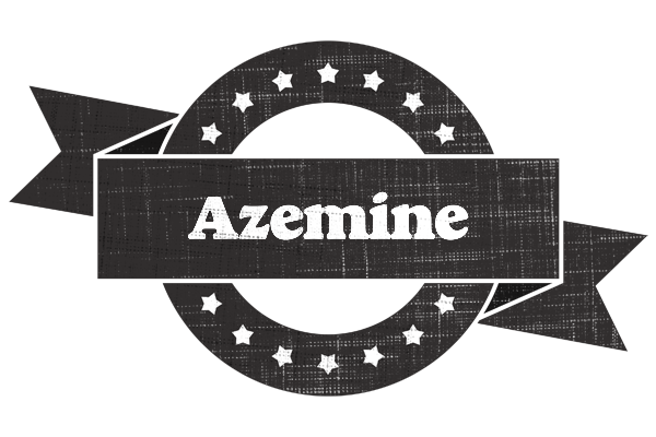 Azemine grunge logo