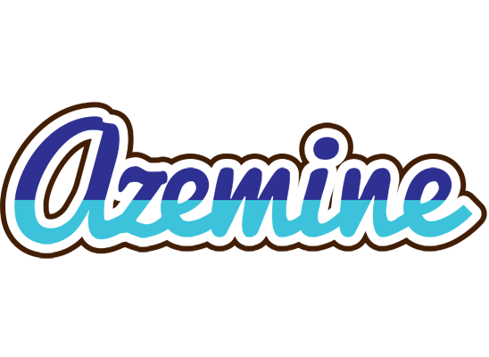 Azemine raining logo