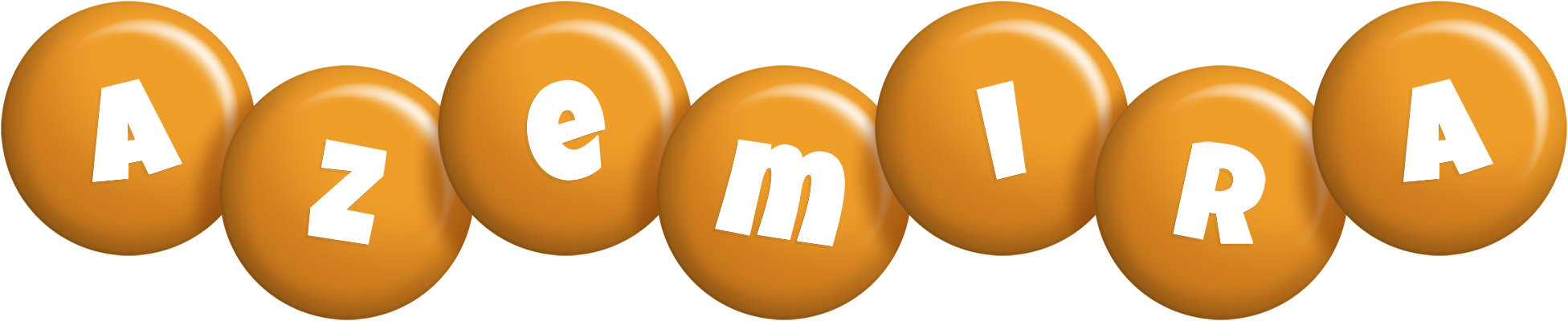 Azemira candy-orange logo