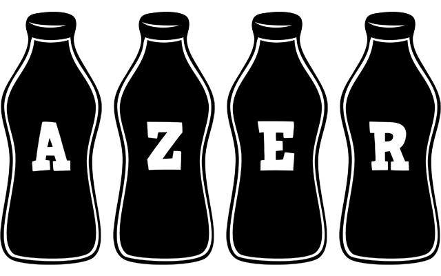 Azer bottle logo