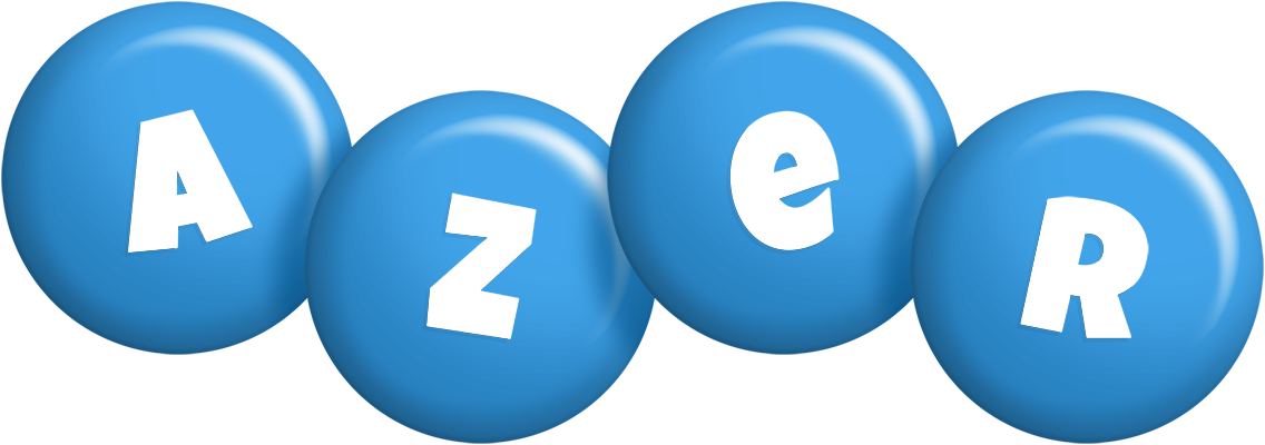 Azer candy-blue logo