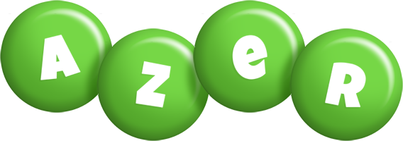 Azer candy-green logo