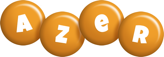 Azer candy-orange logo