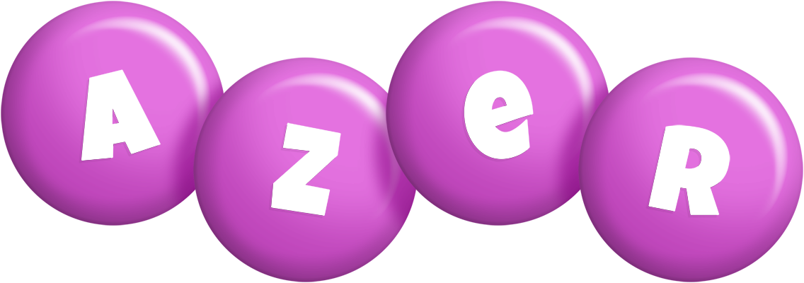 Azer candy-purple logo