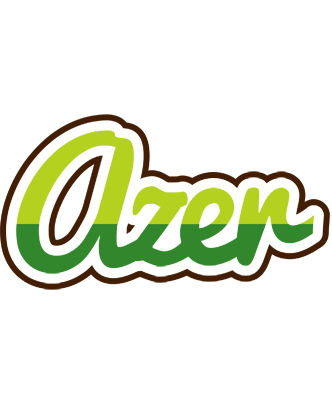 Azer golfing logo