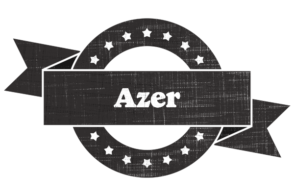 Azer grunge logo