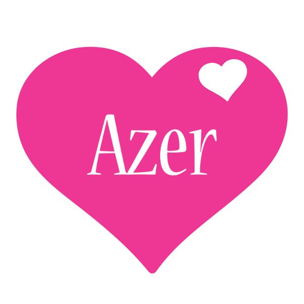 Azer love-heart logo