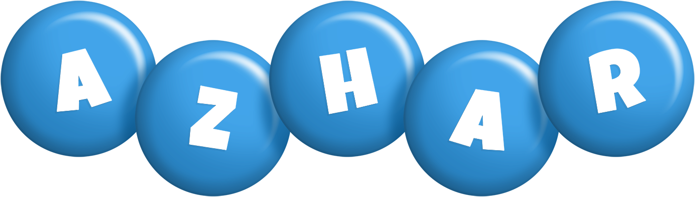 Azhar candy-blue logo