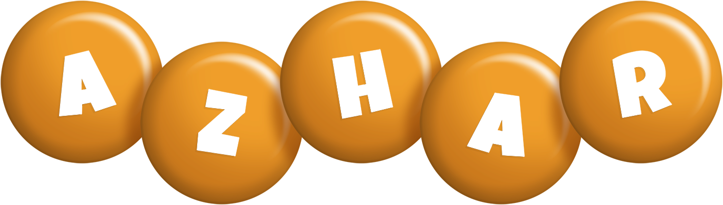 Azhar candy-orange logo