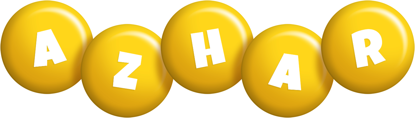 Azhar candy-yellow logo