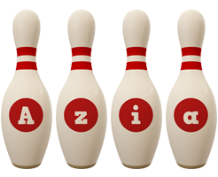 Azia bowling-pin logo