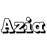 Azia snowing logo