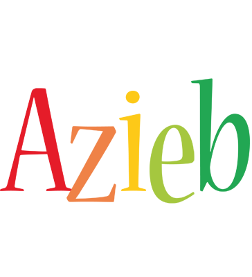 Azieb birthday logo