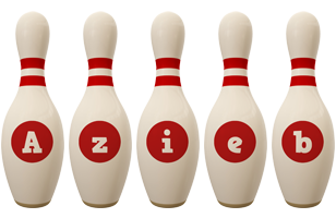 Azieb bowling-pin logo