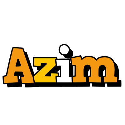 Azim cartoon logo