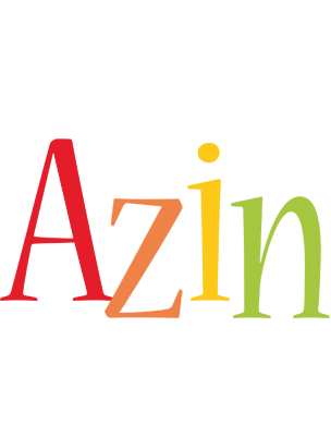 Azin birthday logo