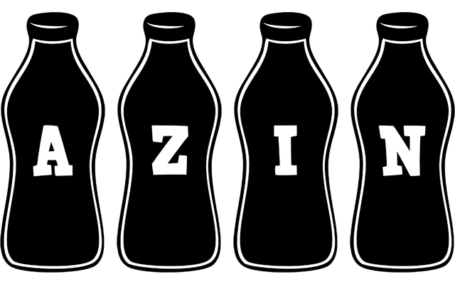 Azin bottle logo