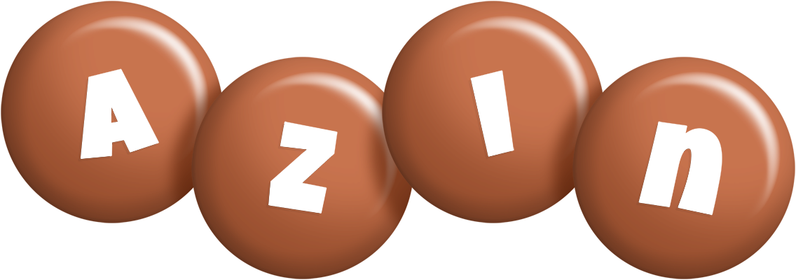 Azin candy-brown logo