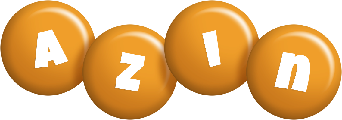 Azin candy-orange logo