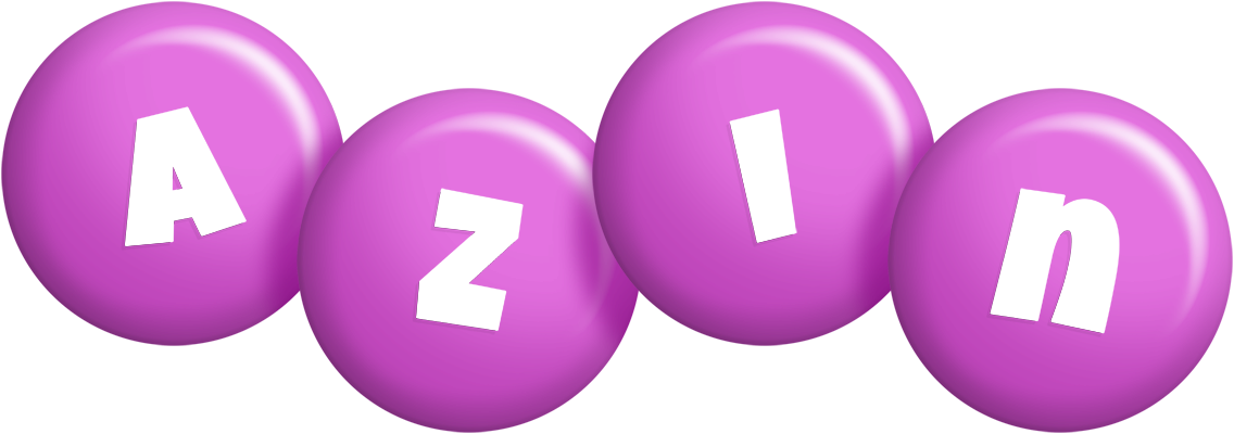 Azin candy-purple logo