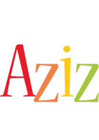 Aziz birthday logo