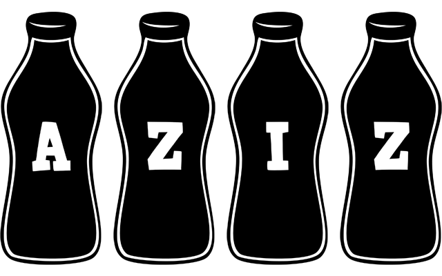 Aziz bottle logo