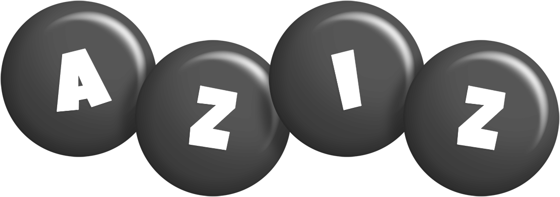 Aziz candy-black logo