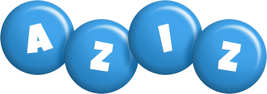 Aziz candy-blue logo
