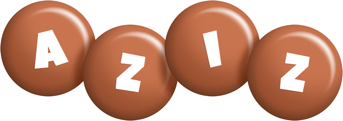 Aziz candy-brown logo