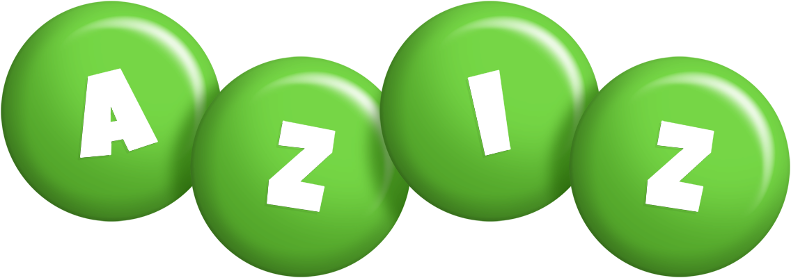 Aziz candy-green logo