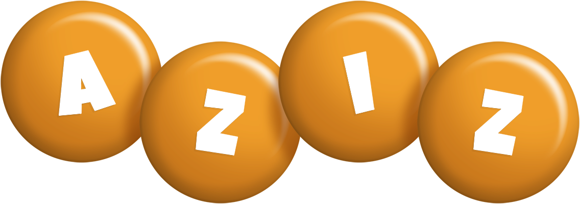 Aziz candy-orange logo