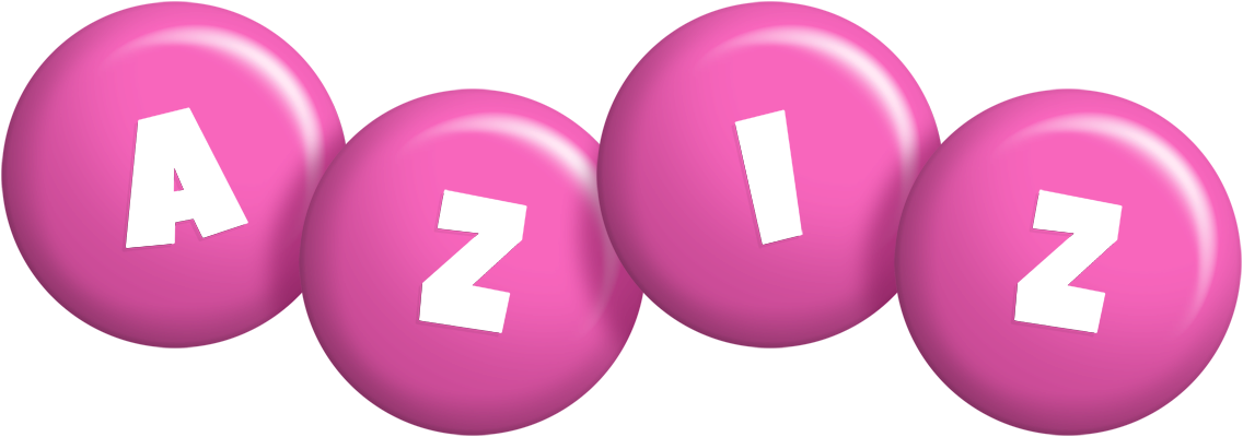Aziz candy-pink logo