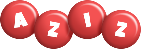 Aziz candy-red logo