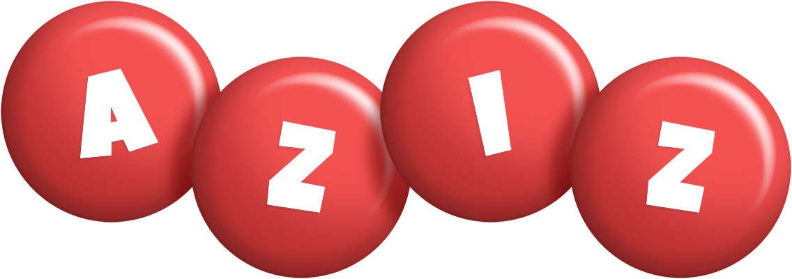Aziz candy-red logo