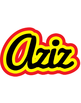 Aziz flaming logo