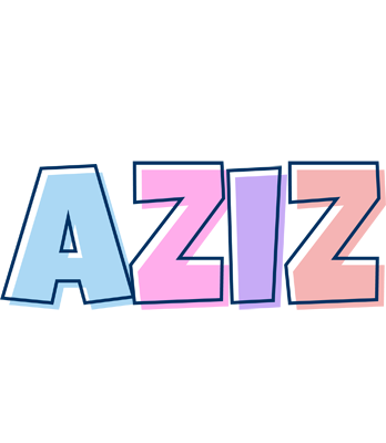 Aziz pastel logo